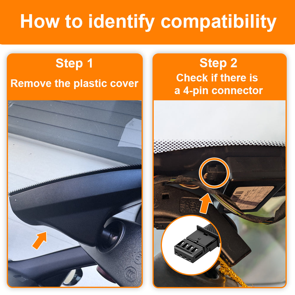 Dash Cam Power Adapter (4-Pin) for BMW and Mini models. D3-046