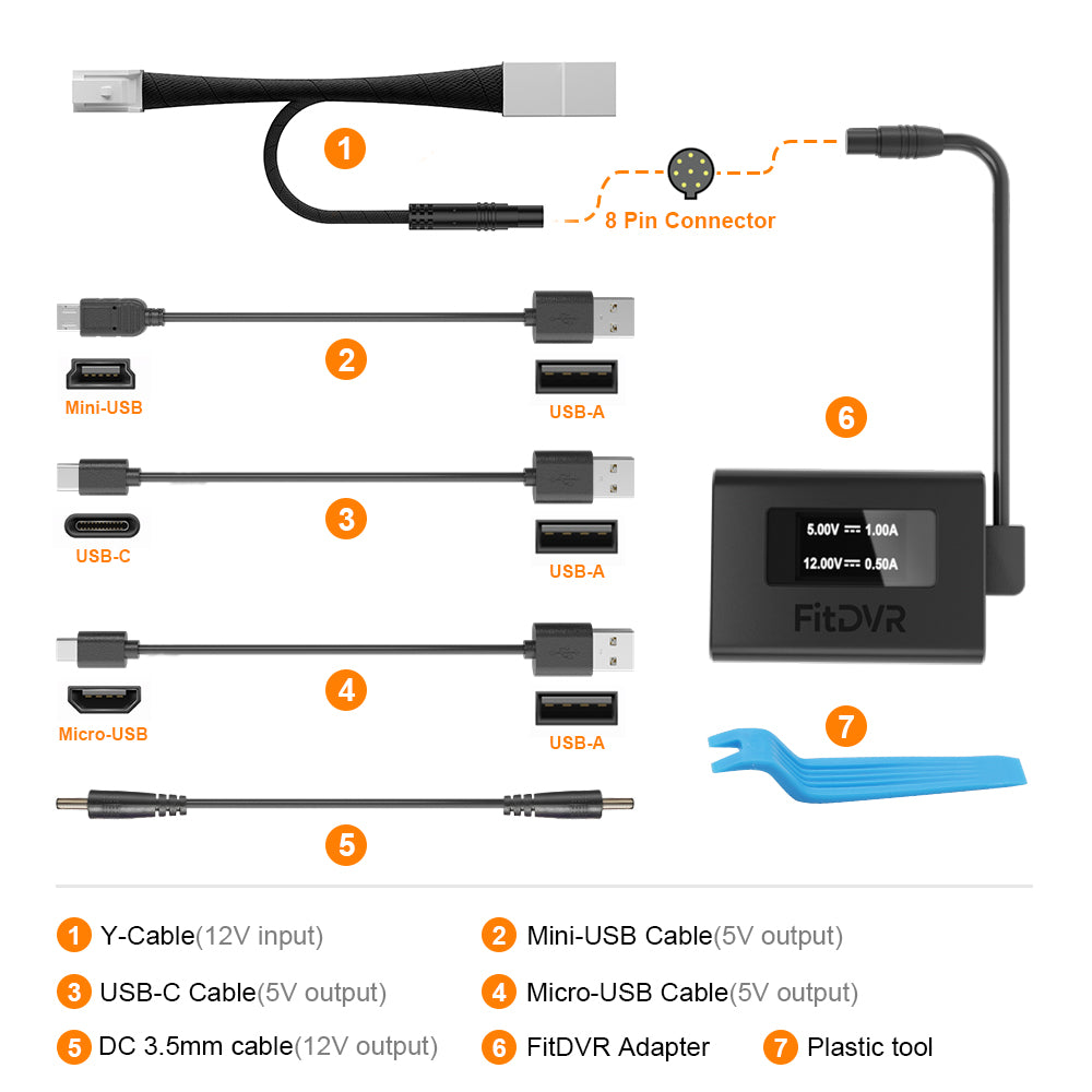 Dashcam-Netzadapter (10-polig) für Toyota und Lexus. D3-035