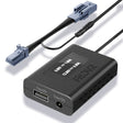Black FitDVR power adapter with 4-Pin connectors on a white background