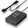 A black FitDVR dash cam power adapter with multiple cables, including a 16-pin connector for Toyota and Lexus vehicles.