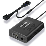 A black FitDVR dash cam power adapter with multiple cables, including a 16-pin connector for Toyota and Lexus vehicles.