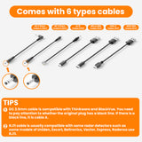 FitDVR ALL cables provided shows in one picture and the additional tips