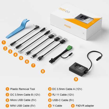 a package includes adapter and all other cables and tools