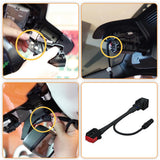 8-pin plug at different positions of Land Rover/Jaguar models with auto-dimming rearview mirror