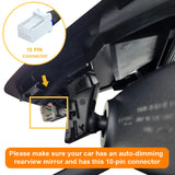 Dash Cam Power Adapter (10-Pin) for Mazda, Connects to Rearview Mirror. D3-026