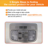 3 steps to finding the correct product by sending the overhead console pictures to FitDVR support team to confirm.