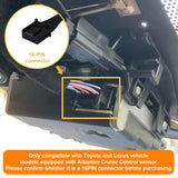 a Toyota/Lexus 16-pin Adaptive Cruise Control connector plug