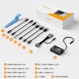 fitdvr adapter set with tools and cables.